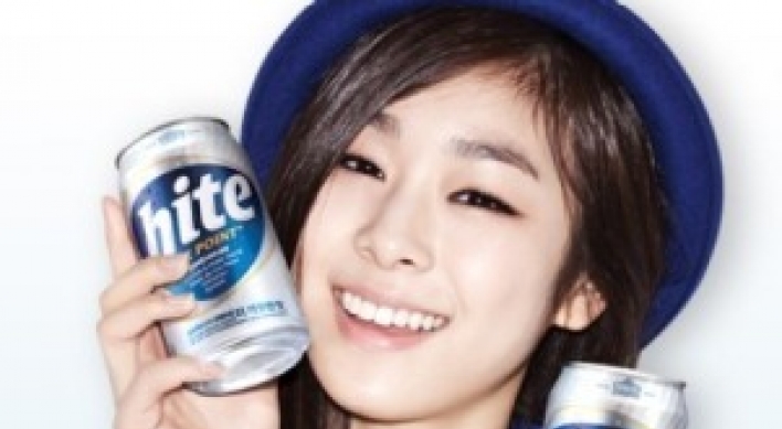Doctors urge ban on Kim Yu-na’s alcohol advertising