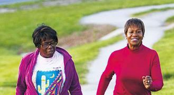 70-year-old puts her best foot forward, 10 km a day