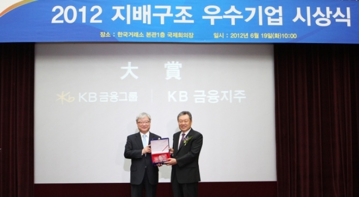 KB Financial wins award for corporate governance