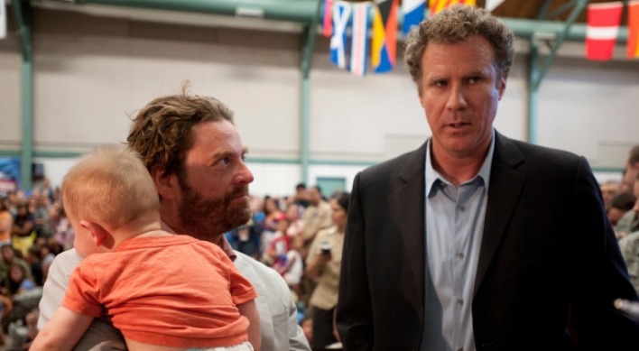 Will Ferrell, Zach Galifianakis rally the troops in Fort Worth