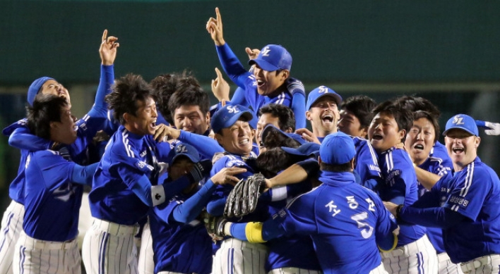 Samsung Lions win S. Korean baseball championship