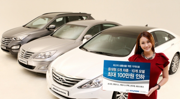 Hyundai slashes prices on flagship models