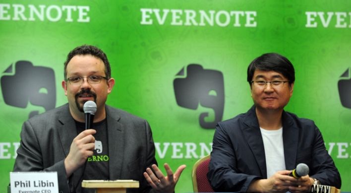Kakao teams with Evernote for chat-memo service