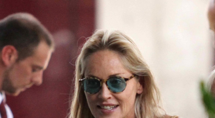 Sharon Stone happily unrecognizable in new role