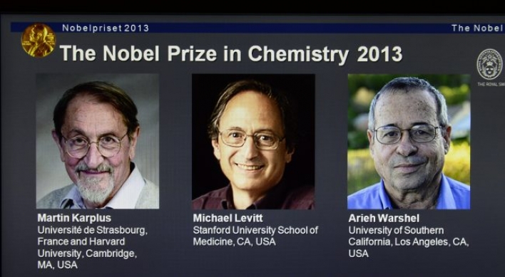 Karplus, Levitt, Warshel win Nobel chemistry prize