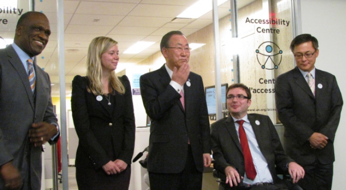 U.N. opens center for disabled sponsored by Korea, Samsung