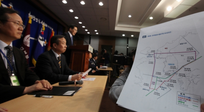 S. Korea announces air zone expansion to counter Chinese claims