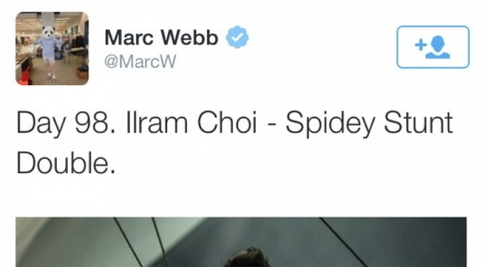 Korean-American Ilram Choi is the man inside the suit in ‘Amazing Spider-Man 2’