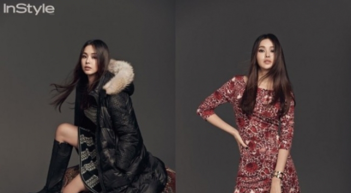 Lee Ha-nui boasts alluring look with Tory Burch