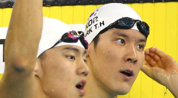[Asian Games] Korean swimmer Park Tae-hwan picks up silver