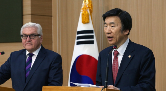 Seoul, Berlin urge N.K. to abandon nukes