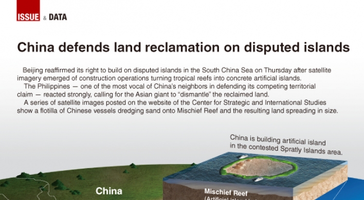 [Graphic News] China defends land reclamation on disputed islands