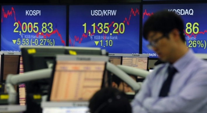 Seoul stocks end lower on low oil prices, profit taking