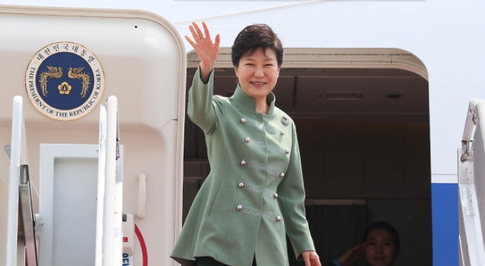 Park embarks on first state visit to Iran