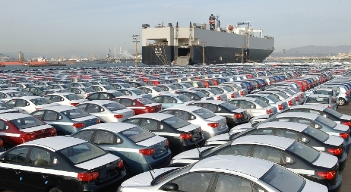 S. Korea’s automobile exports dip 13% in H1