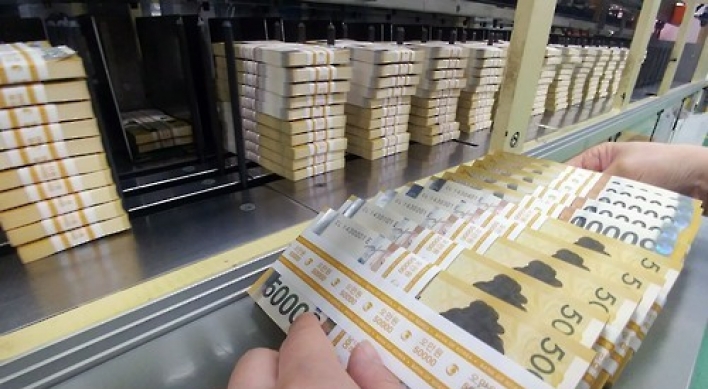 Banknotes in circulation reach nearly W100tn won last year