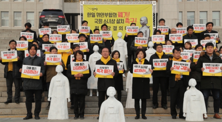 Korea says it is 'not desirable' to link 'comfort woman' statue issue with Dokdo