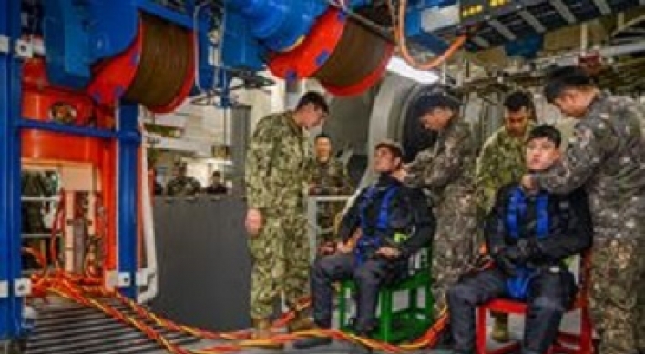 Korea, US hold joint naval salvage training