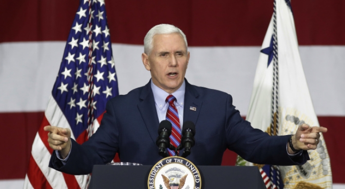 Pence to visit Seoul from April 16-18