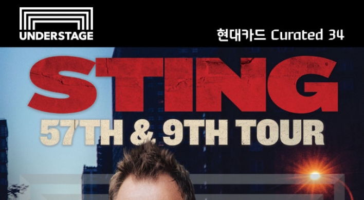 Sting to perform in Korea in May