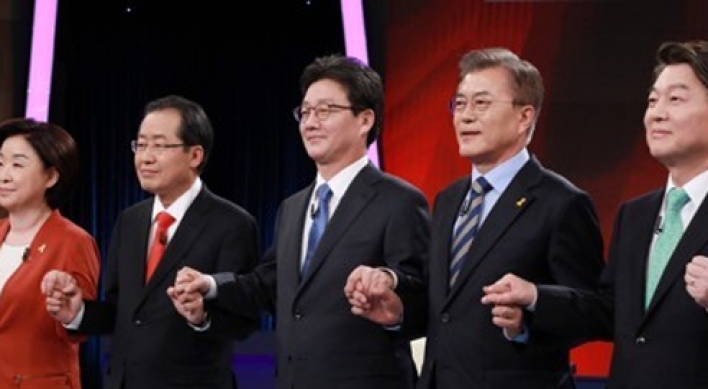 Presidential candidates clash over NK policy, missile defense