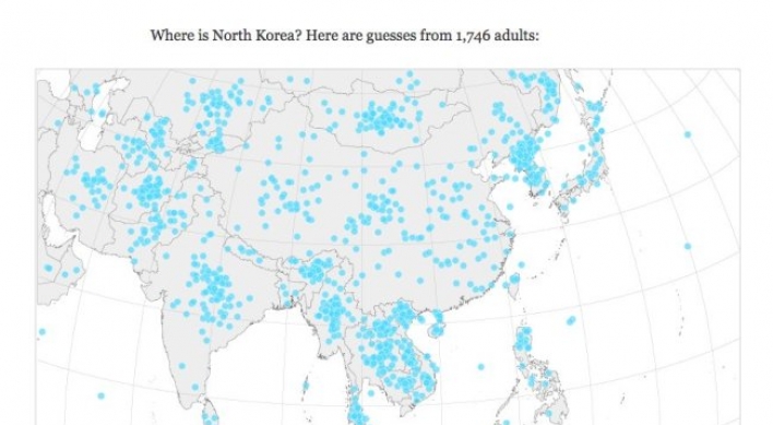 미국인 64% ‘북한 위치 몰라’