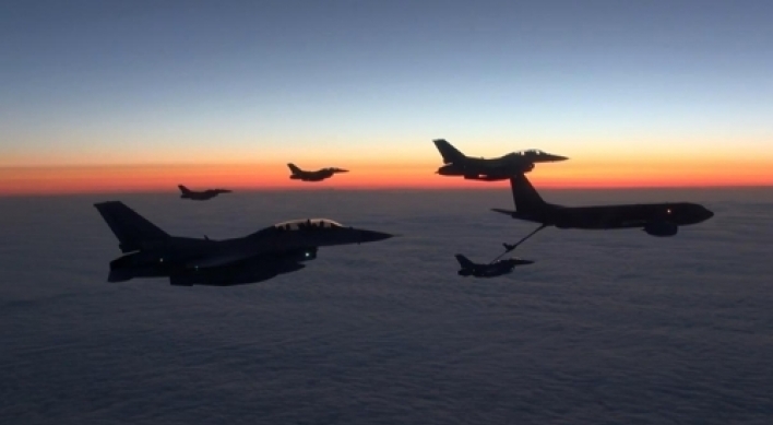 Six KF-16 jets returning home after Alaska drills