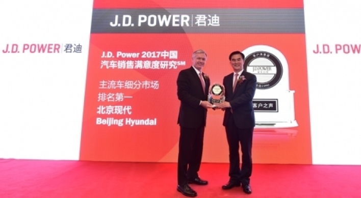 Hyundai tops JD Power satisfaction rankings in China this year