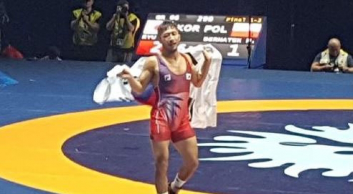 Korea's Ryu Han-su wins gold at world wrestling championships