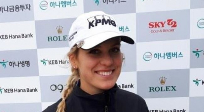 Iceland's 1st LPGA player comes long way to Korea -- literally