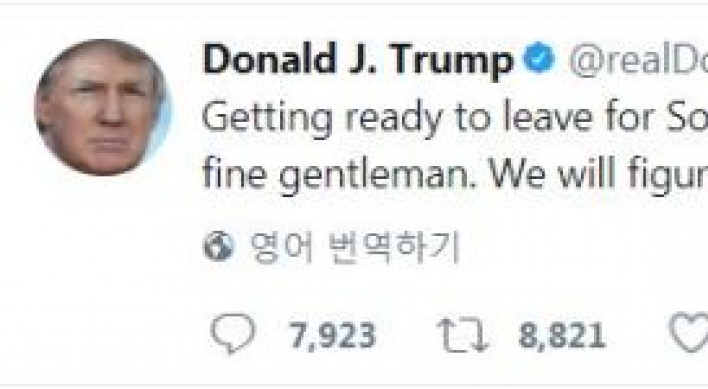 Trump calls Moon ‘fine gentleman,’ says ‘ready’ for meeting