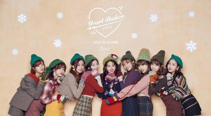 Twice tops music streaming charts with 'Heart Shaker'