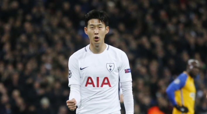 Tottenham’s Son Heung-min named top S. Korean male footballer of 2017