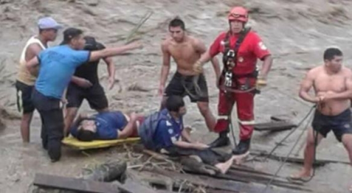 16 missing in Peru bridge collapse