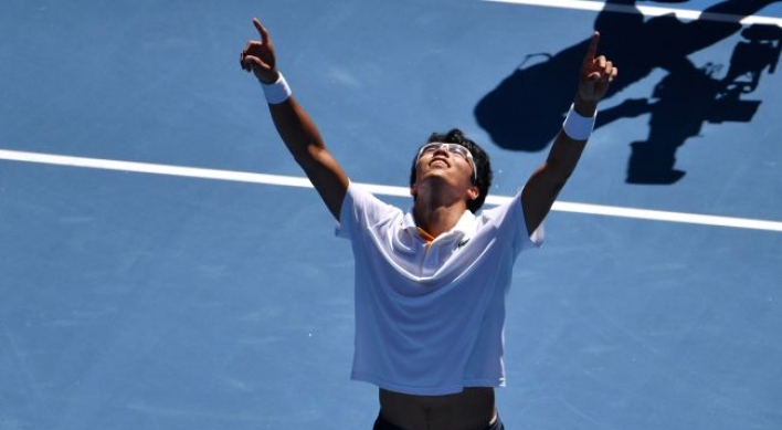 Chung Hyeon becomes 1st S. Korean Grand Slam semifinalist at Australian Open