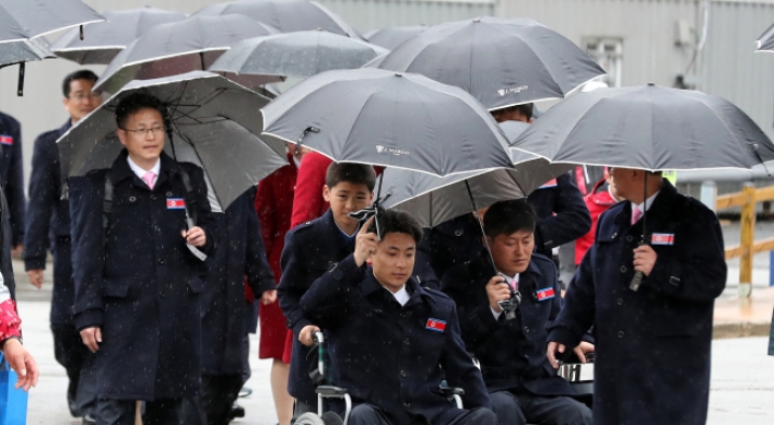 [PyeongChang 2018] N. Korean Paralympic delegation leaves PyeongChang to return home