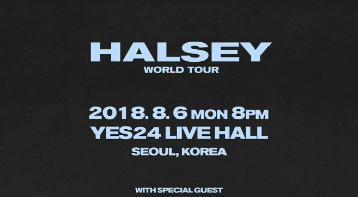 Halsey to hold first concert in Korea