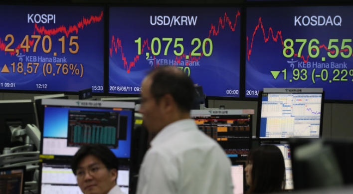 Seoul’s stock market buzzes ahead of Trump-Kim summit