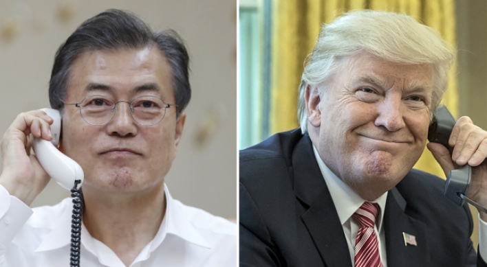 [US-NK Summit] Moon says US-N. Korea summit lays groundwork for world peace