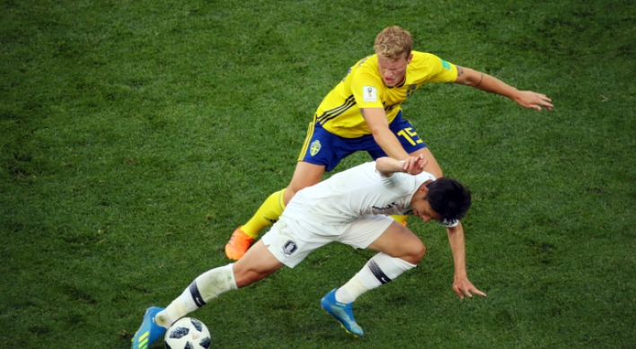 [World Cup] S. Korea fall to Sweden 1-0 in Group F showdown