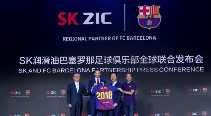 SK Lubricants’ ZIC brand signs sponsorship with FC Barcelona