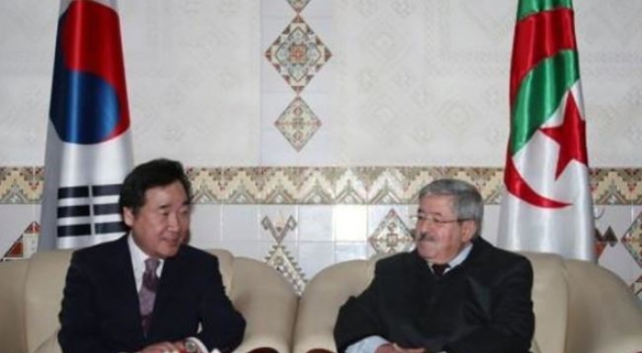 Korean PM vows to solidify trade and exchange with Algeria