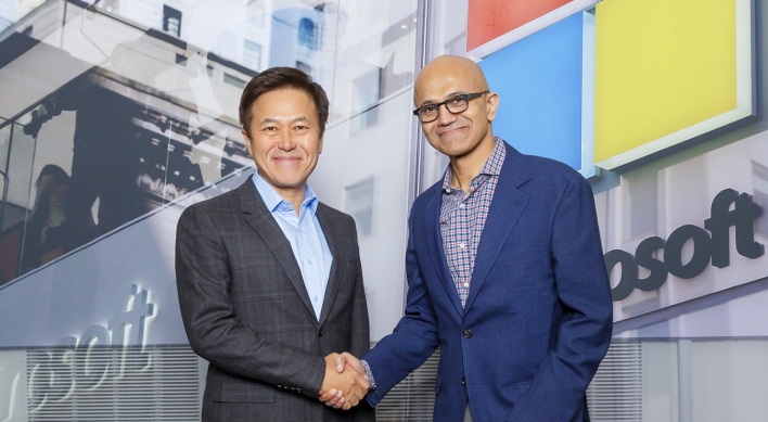[Photo News] SKT, Microsoft sign MOU on ICT partnership