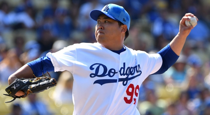 Dodgers' Ryu Hyun-jin settles for 2nd straight no-decision