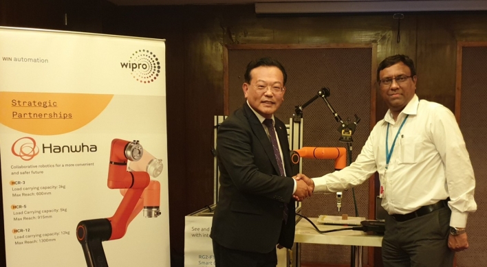 Hanwha partners with Indian tech giant for collaborative robots