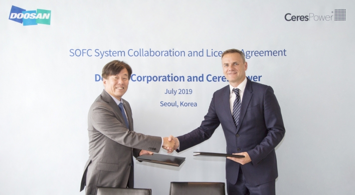 Doosan, Ceres team up for power system’s commercial use