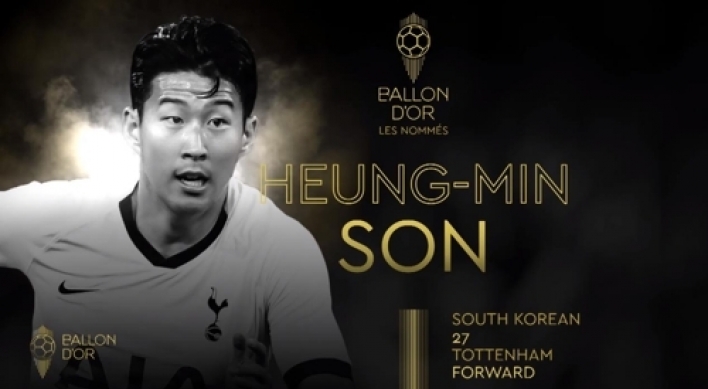 Son Heung-min nominated for 2019 Ballon d'Or