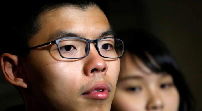 Joshua Wong disqualified from local HK elections