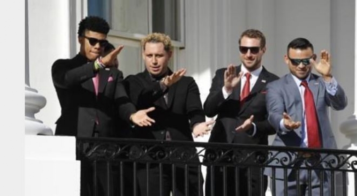 White House welcomes World Series champs to rendition of 'Baby Shark'
