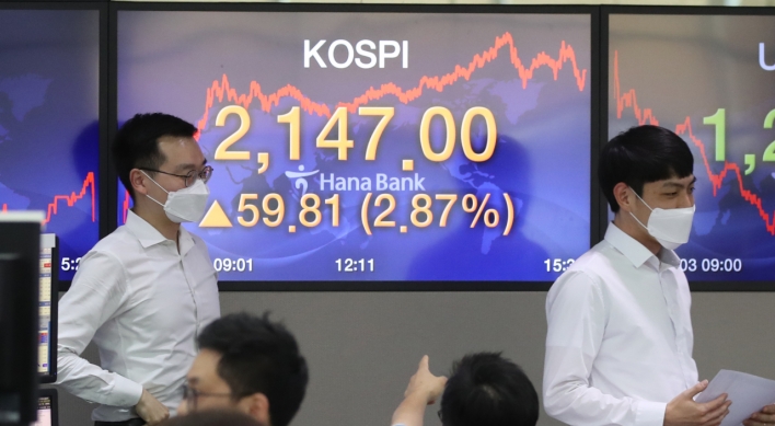 Seoul stocks spike to over 3-month high amid recovery hopes, Korean won sharply up